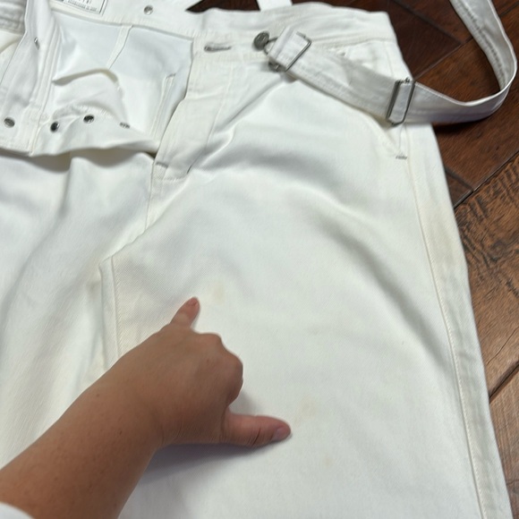 NWOT Gap Wide-Leg Suspender Jeans With Washwell Size 8P - Picture 4 of 4